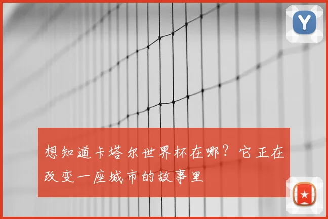 想知道卡塔尔世界杯在哪？它正在改变一座城市的故事里
